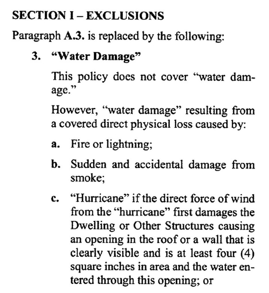 Section 1 Exclusions Section 1 Exclusions