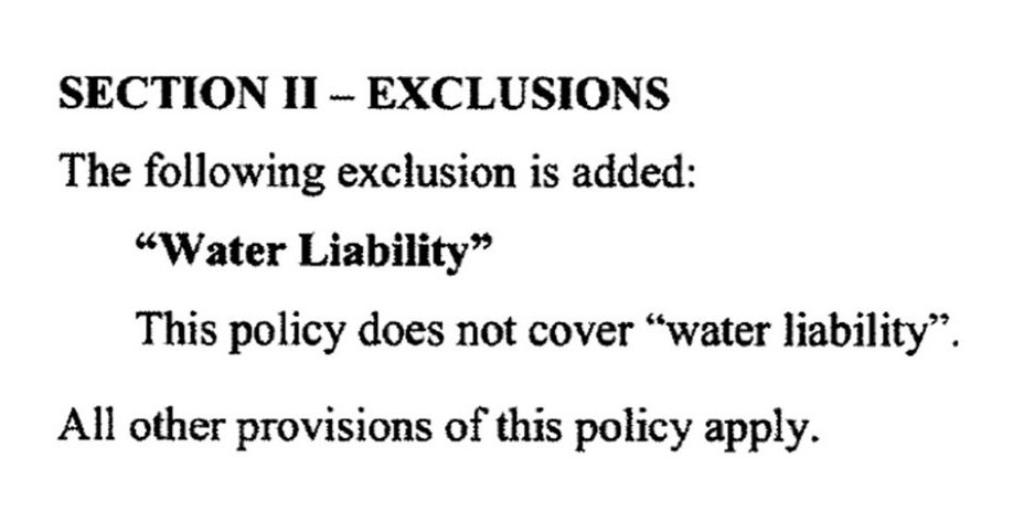 Section 2 Exclusions Section 2 Exclusions