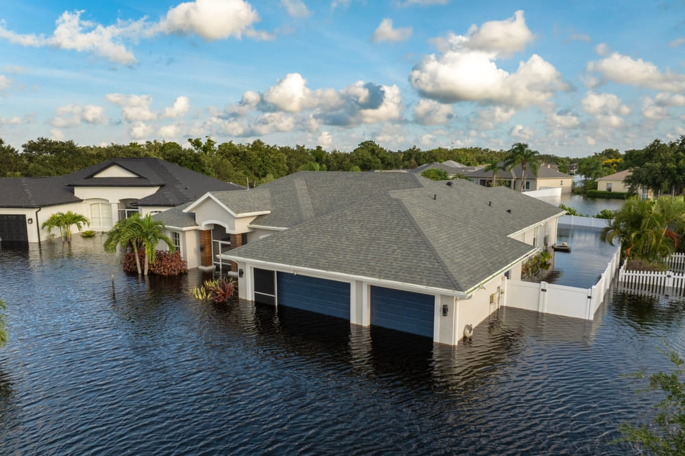 Flooded houses Flooded houses in Florida