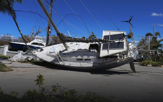Wrecked Boat Photo of a Wrecked Boat